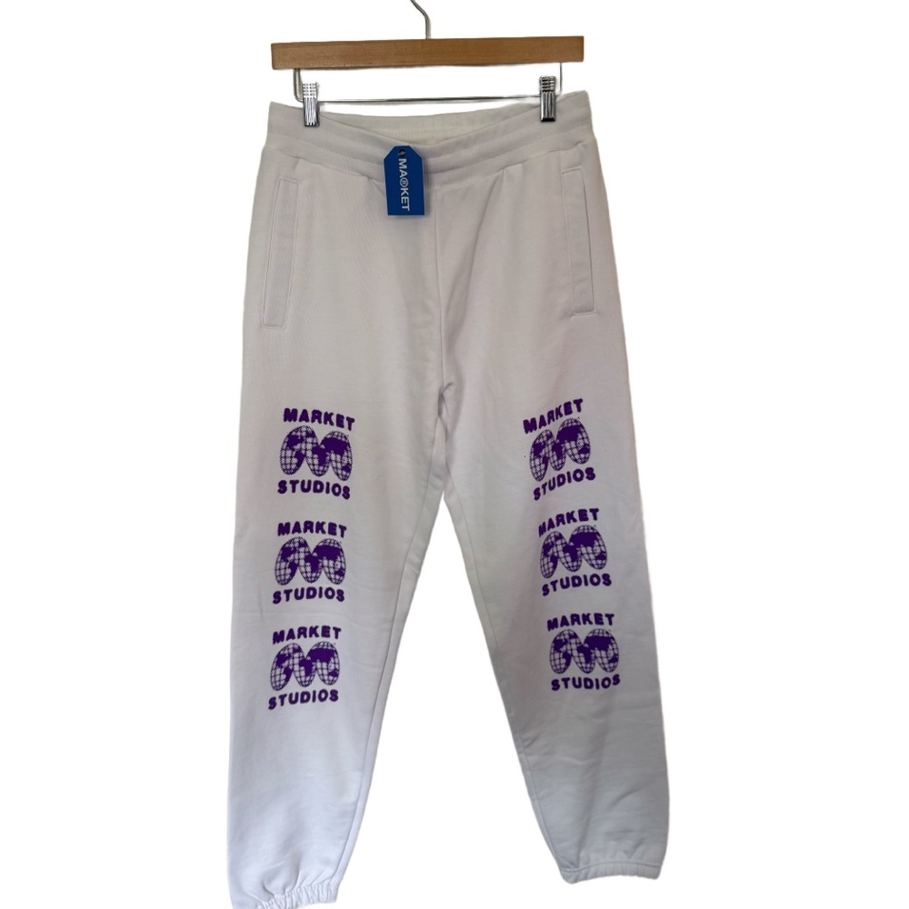 Market Studios Men’s or Unisex White Sweats